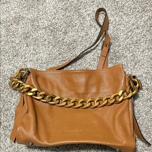Viola Castellani Luxurious Italian Tan Leather Bag EUC